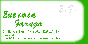 eutimia farago business card